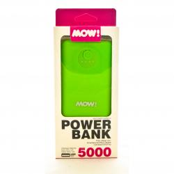 Cargador Powerbank Mow 5000MAH Verde