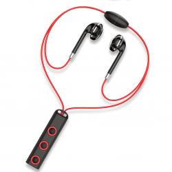 Auriculares Wesdar BT R16 Negro Y Rojo
