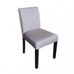 Silla de Comedor Tapizada Gris x 2 Unidades