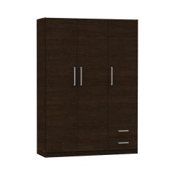 Placard Dielfe 3 Puertas y 2 Cajones Wengue  PAC130-W