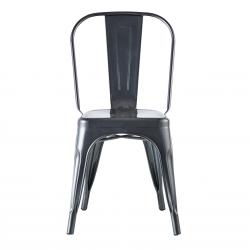 Silla Tolix Indus Negra Mate x 4 Unidades