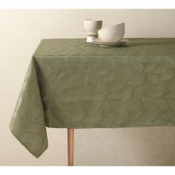 Mantel Decormesa Jacquard 147x213 Hojas Verdes