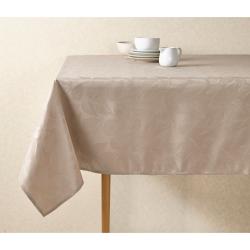 Mantel Decormesa Jacquard 147x213 Hojas Beige 