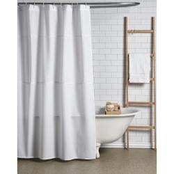 Cortina de Baño VHF con Puntilla Blanco