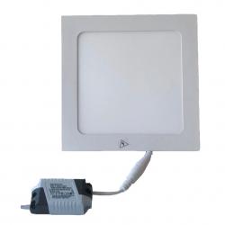 Panel Led Cuadrado para Embutir Cálido 12 Watts