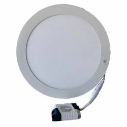 Panel Led Redondo para Embutir Cálido 18 Watts
