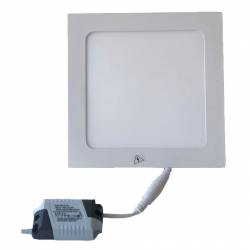 Panel Led Cuadrado para Embutir Cálido 18 Watts