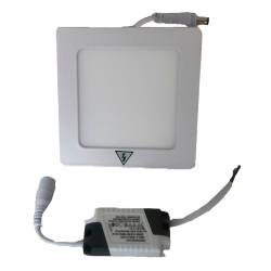 Panel Led Cuadrado para Embutir Cálido 6 Watts
