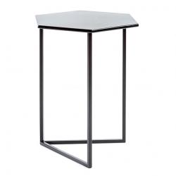 Mesa de Arrime Lett Hexagonal Negra