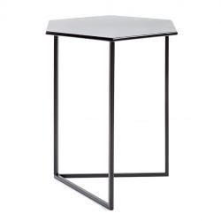 Mesa de Arrime Lett Hexagonal Negra XL