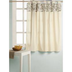 Cortina para Cocina VHF con Volado Estampado Búlgaro Gris