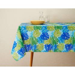 Mantel Blanco Jazmín Hojas 150x200