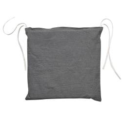 Almohadón para Silla Blanco Jazmín Tusor Gris