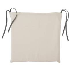 Almohadón para Silla Blanco Jazmín Tusor Tiza