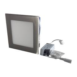 Panel Led Artelum Hera II Niquel Neutro 9 Watts