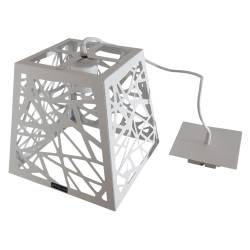 Luminaria Trapecio Artelum con Trama Blanca E27