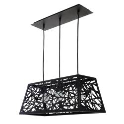 Luminaria de 3 Luces Artelum con Trama Negra E27