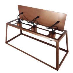 Luminaria Trapecio de 3 Luces Artelum Cobre E27