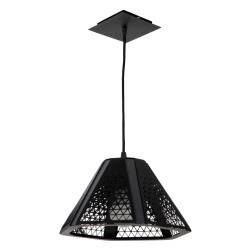 Luminaria Artelum Ipomea 1 Negra con Aluminio E27