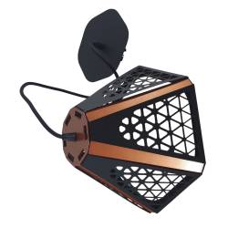 Luminaria Artelum Ipomea 1 Negra con Cobre E27