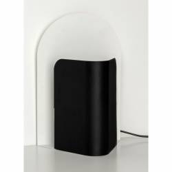 Luminaria para Mesa Artelum Eclipse Negra Con Blanco E27