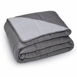 Acolchado Microfibra CDI Báltico 1 Plaza Gris con Gris