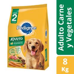 Alimento Pedigree para Perros Adultos Carne y Vegetales x 8 Kg