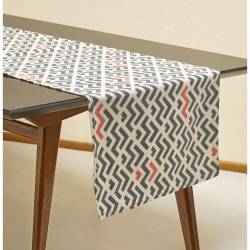 Camino de Mesa Blanco Jazmín 40x150 Kylo D Geometric