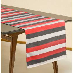 Camino de Mesa Blanco Jazmín 40x150 Kylo E Rayado