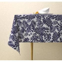 Mantel Estampado Hojas 150x200