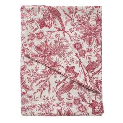 Mantel Blanco Jazmín 145x200 Birds Bordo