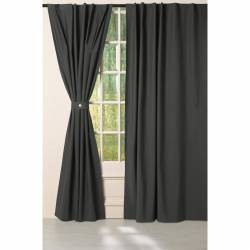 Cortinas Black Out Negras 138x210 x 2 Paños