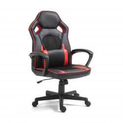 Sillón Gamer Modelo Negro y Rojo