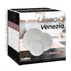 Set x 18 Piezas Venezia Porcelana