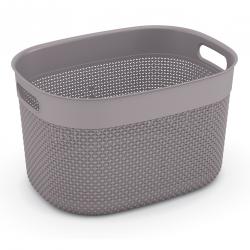 Canasto Kis 12lt Polipropileno Gris Filo Basket