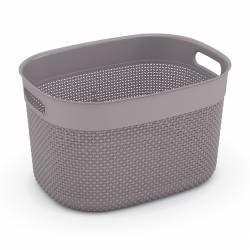 Canasto Kis 45lt Polipropileno Gris Filo Laundry Basket