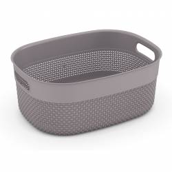 Canasto Kis 6lt Polipropileno Gris Filo Basket