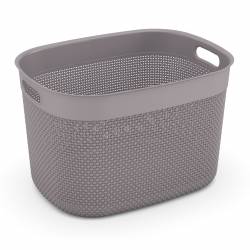 Canasto Kis 18lt Polipropileno Gris Filo Basket