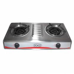 Anafe Eléctrico Foco 2 Hornallas Acero Inoxidable
