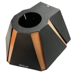 Luminaria Ipomea Pared E27 Negro C/Cobre