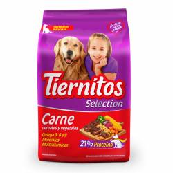 Alimento Tiernitos Para Perros Adultos Carnes Cereales y Vegetales x8 Kg