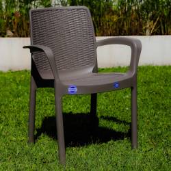 Silla Guinea Estilo Rattan Capuchino Voss 2000