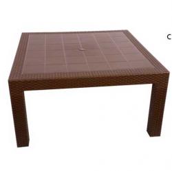 Mesa Estilo Rattan Cuadrada Baru Voss 2000 Mokka 
