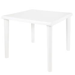 Mesa Cuadrada Desmontable Mor Blanca