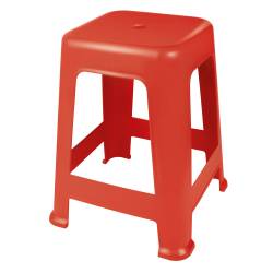 Banqueta Plástica Roja Mor