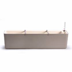Maceta Auto Riego 80 cm Barberis Color Gris/Marfil
