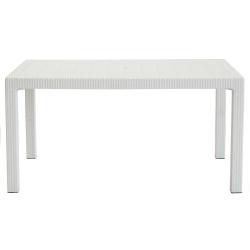 Mesa Estilo Rattan Indonesia Voss 2000 Blanca