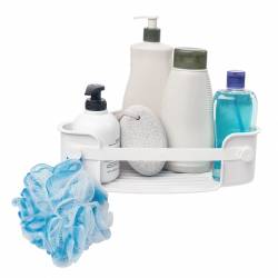 Porta Objetos para Ducha Esquina Blanco