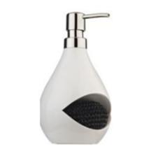 Dispenser para Jabón Líquido con Porta Esponja Blanco