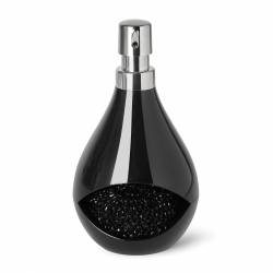 Dispenser para Jabón Líquido con Porta Esponja Negro